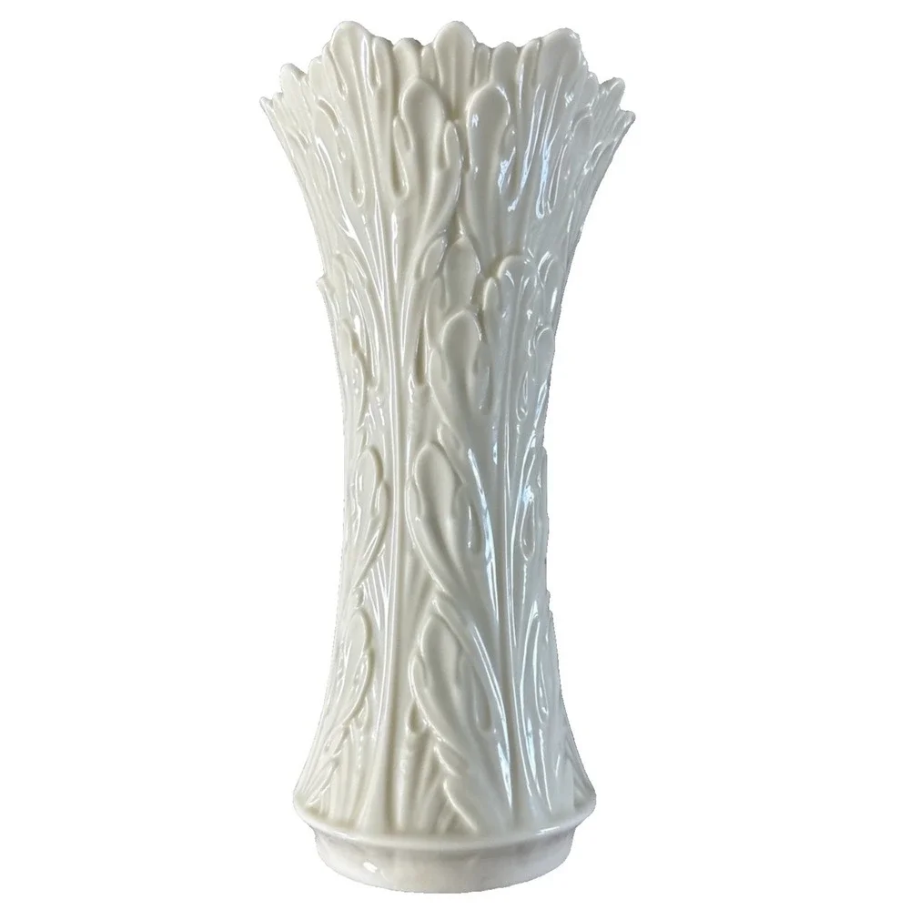Vintage Lenox Cream Ivory Porcelain Embossed 9